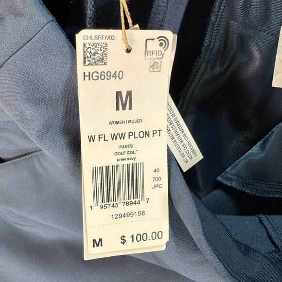 Adidas‎ Women’s Blue Side Stripes Joggers size Medium NWT - Picture 4 of 9